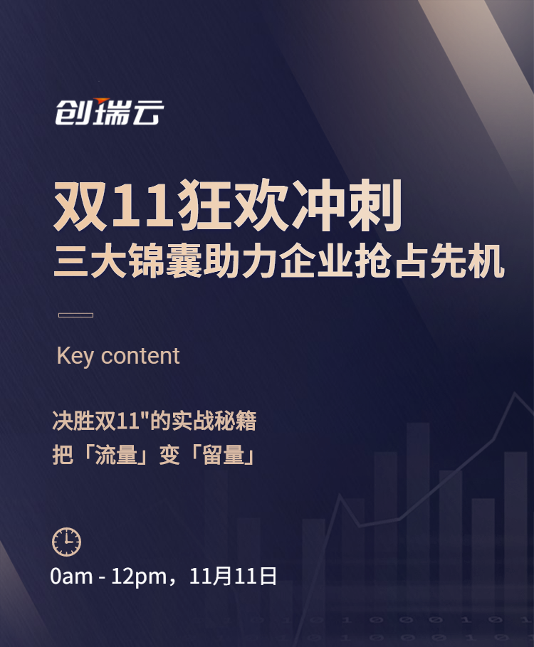 双11狂欢冲刺，三大锦囊助力企业业绩暴涨